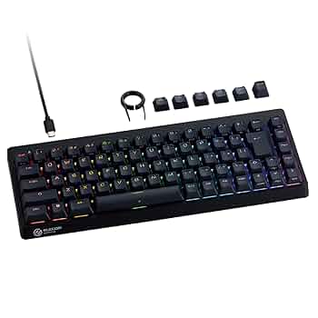ELECOM VK600A 65% ラピッドトリガーメカニカルキーボード Amazon | エレコム ラピッドトリガー ゲーミングキーボード V